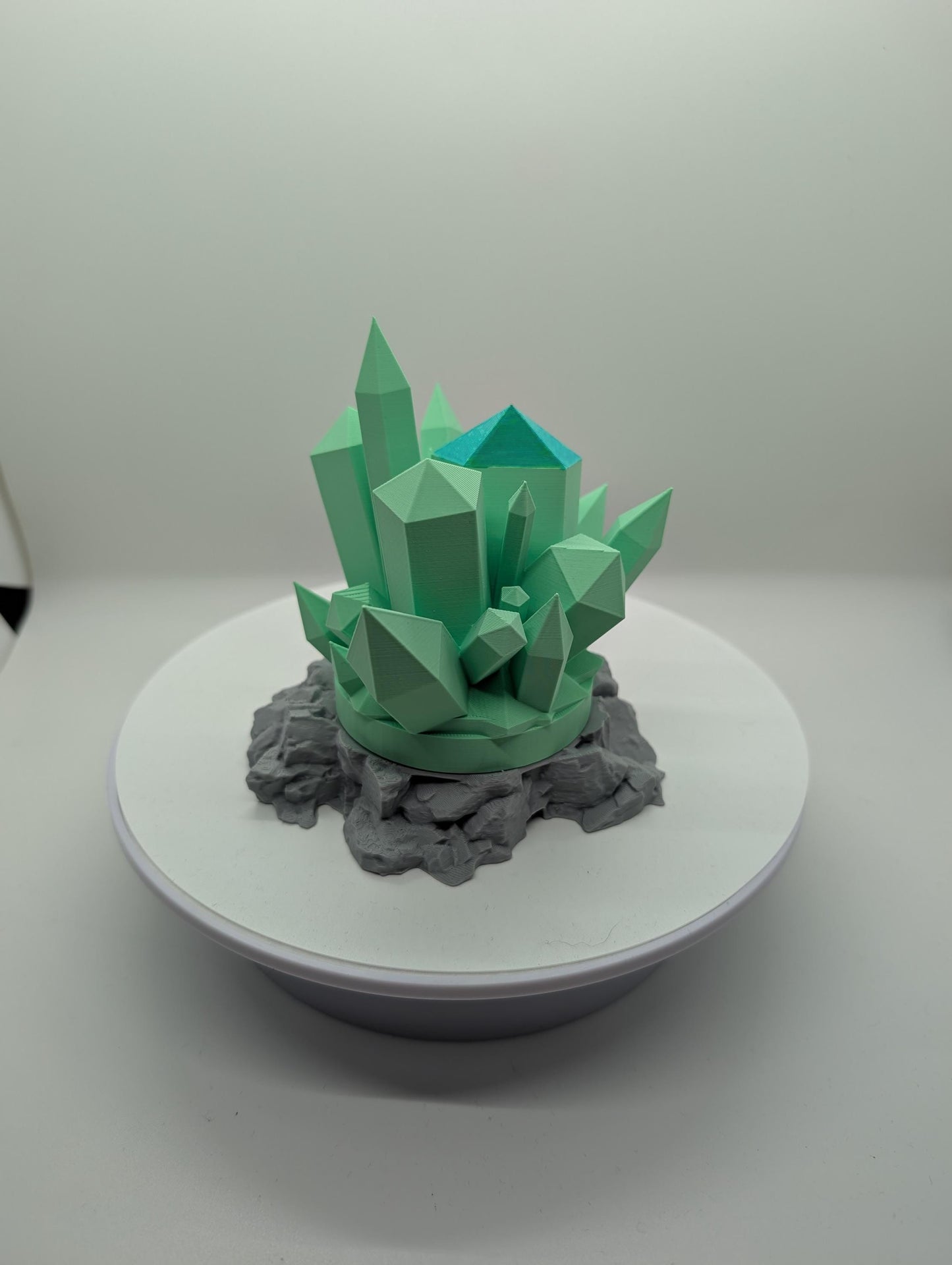 Crystal Cluster Lamp 3d printed led light.