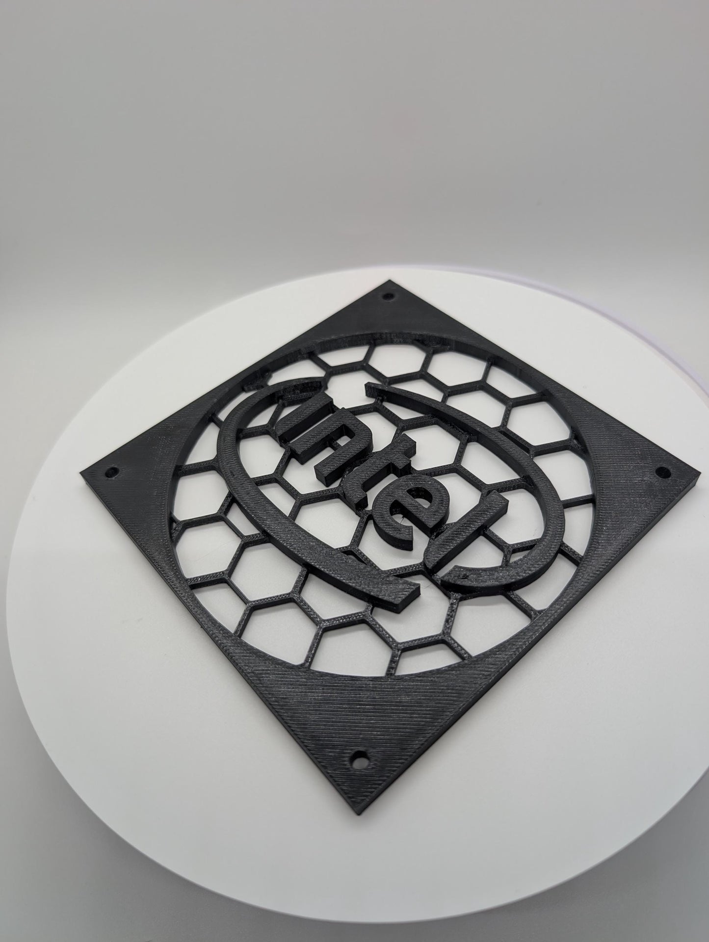 2x - 120mm fan covers hexagon -Intel-grill