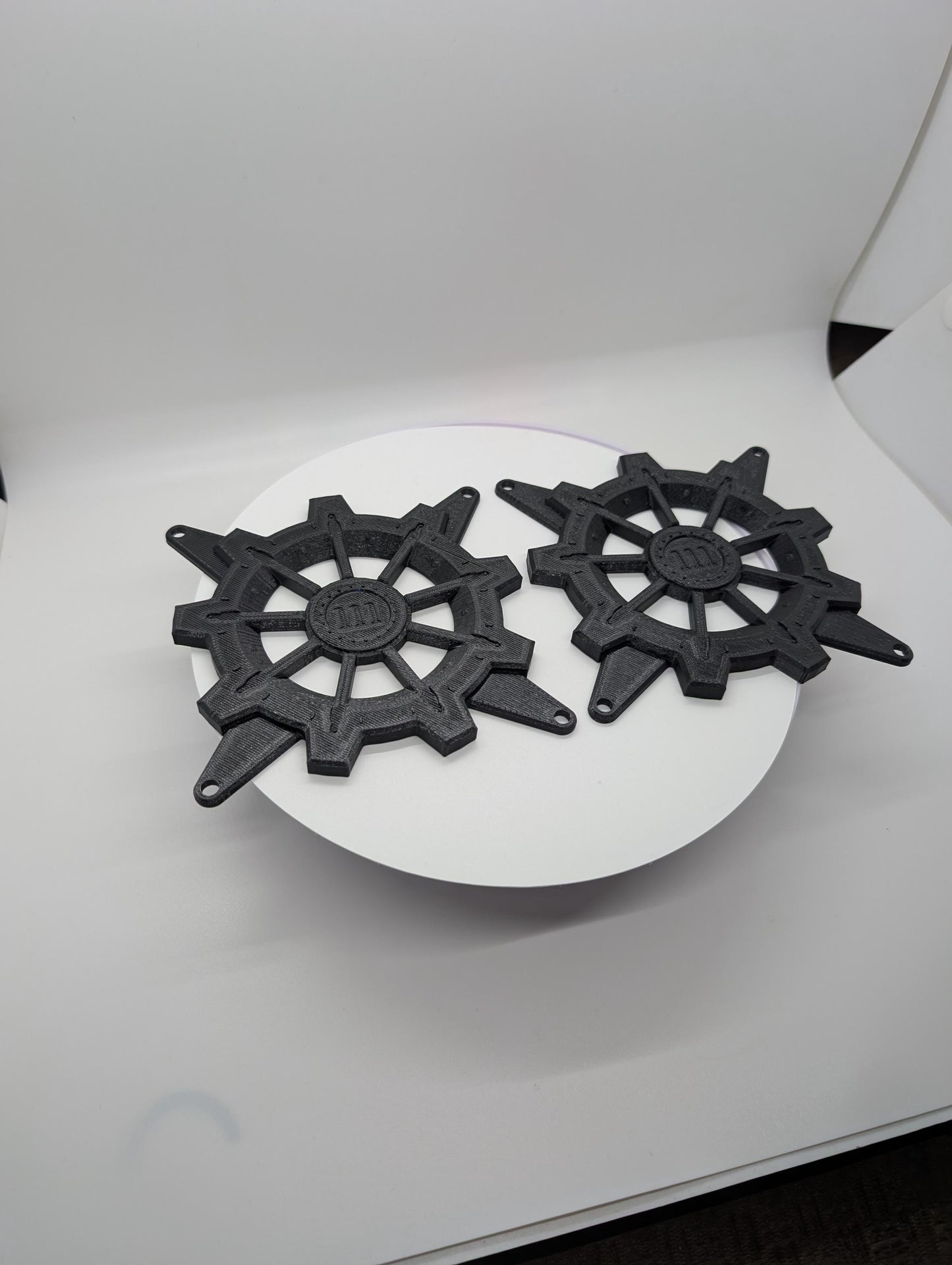 2x - 120mm fan covers vaultec vault 111 Black