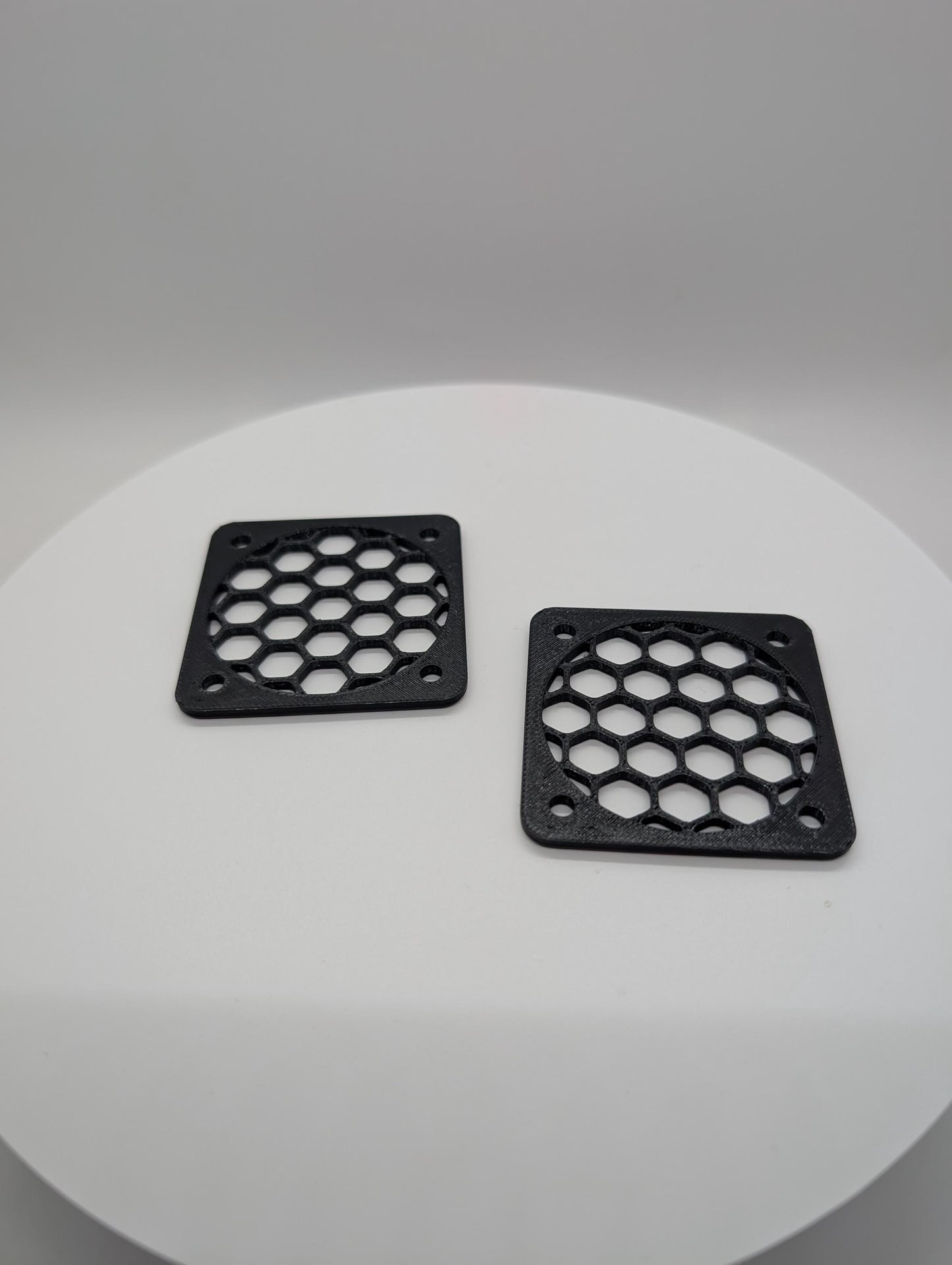 2x fan cover 50mm small hexagon hex honeycomb