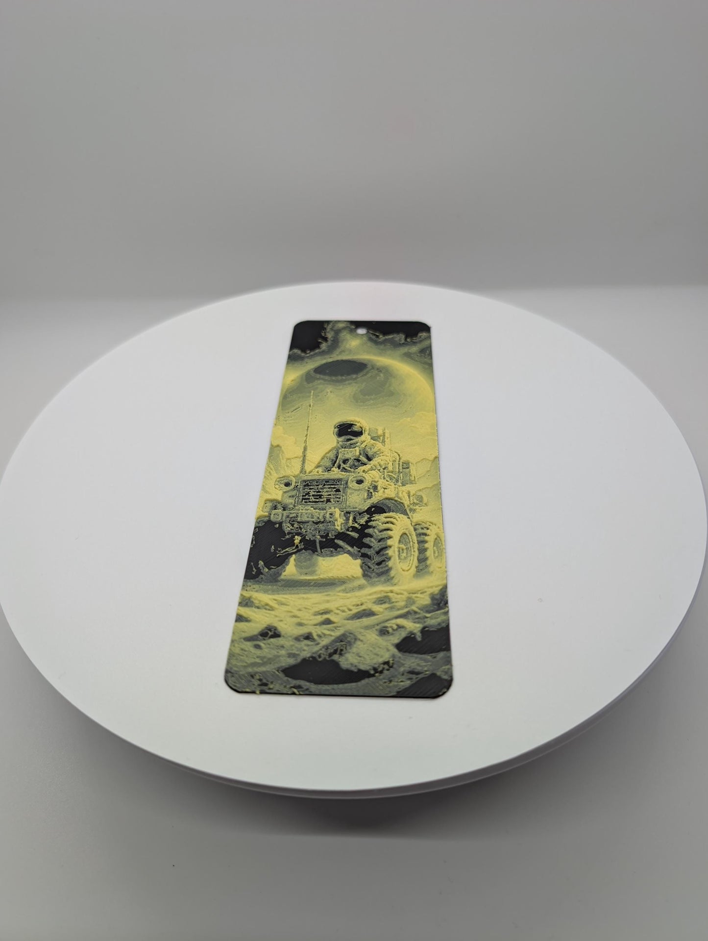 Astronaut bookmark for book  yellow and black