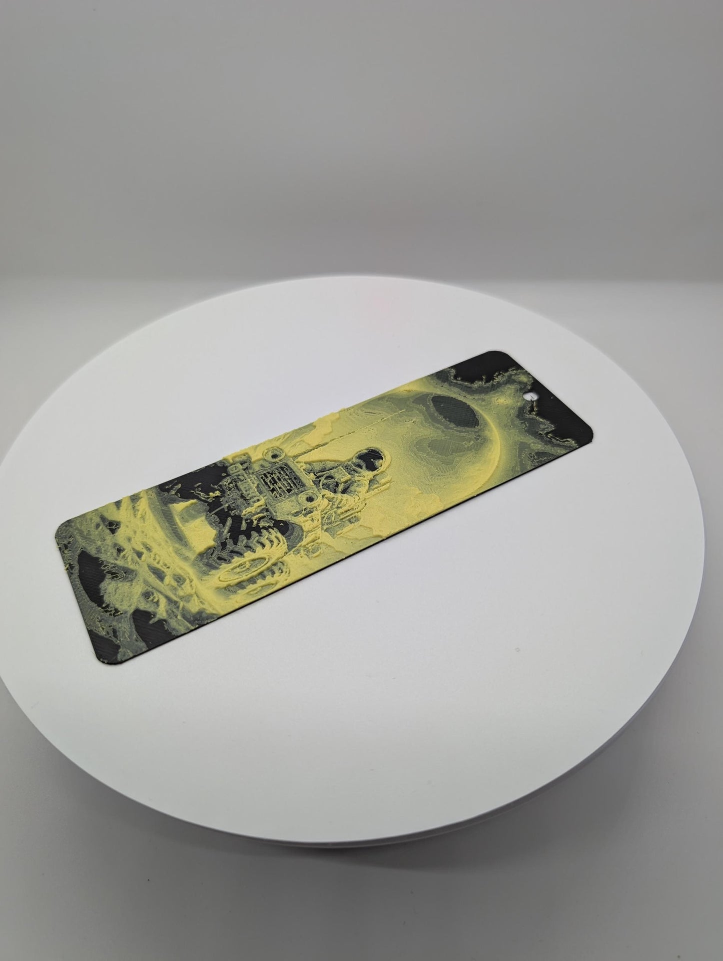 Astronaut bookmark for book  yellow and black