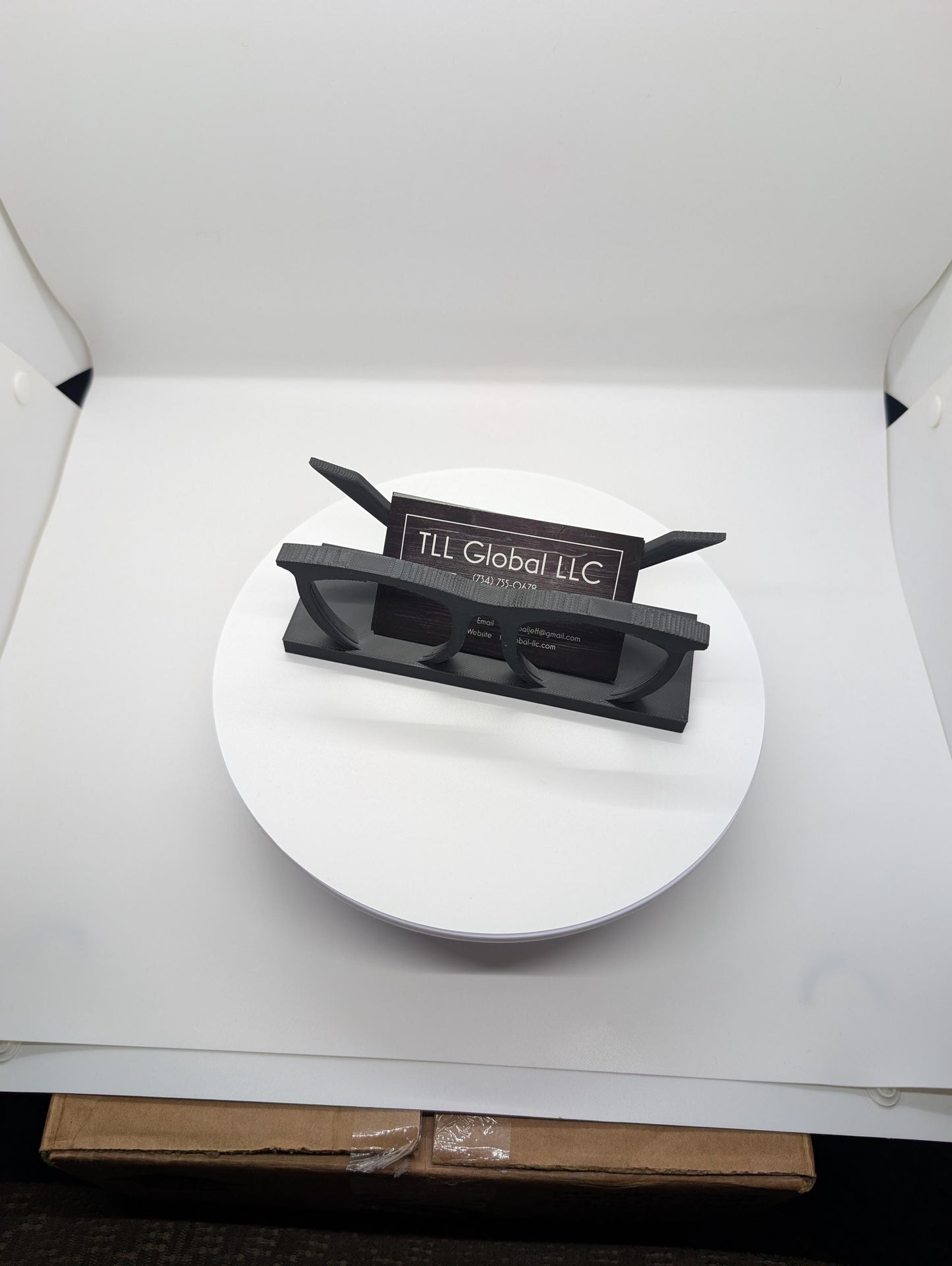 Glasses Buisness Card Holder - optometrist office black