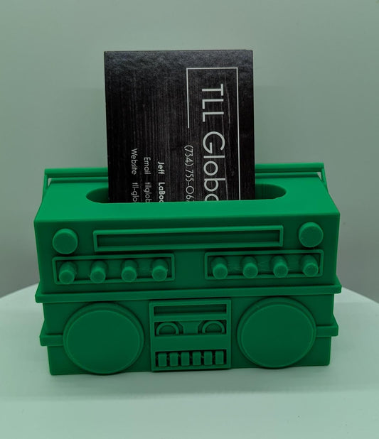 Business Card Holder BoomBox Radio - DJ
