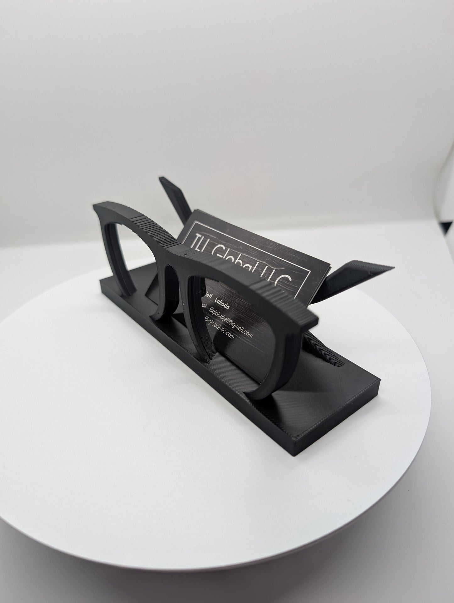 Glasses Buisness Card Holder - optometrist office black