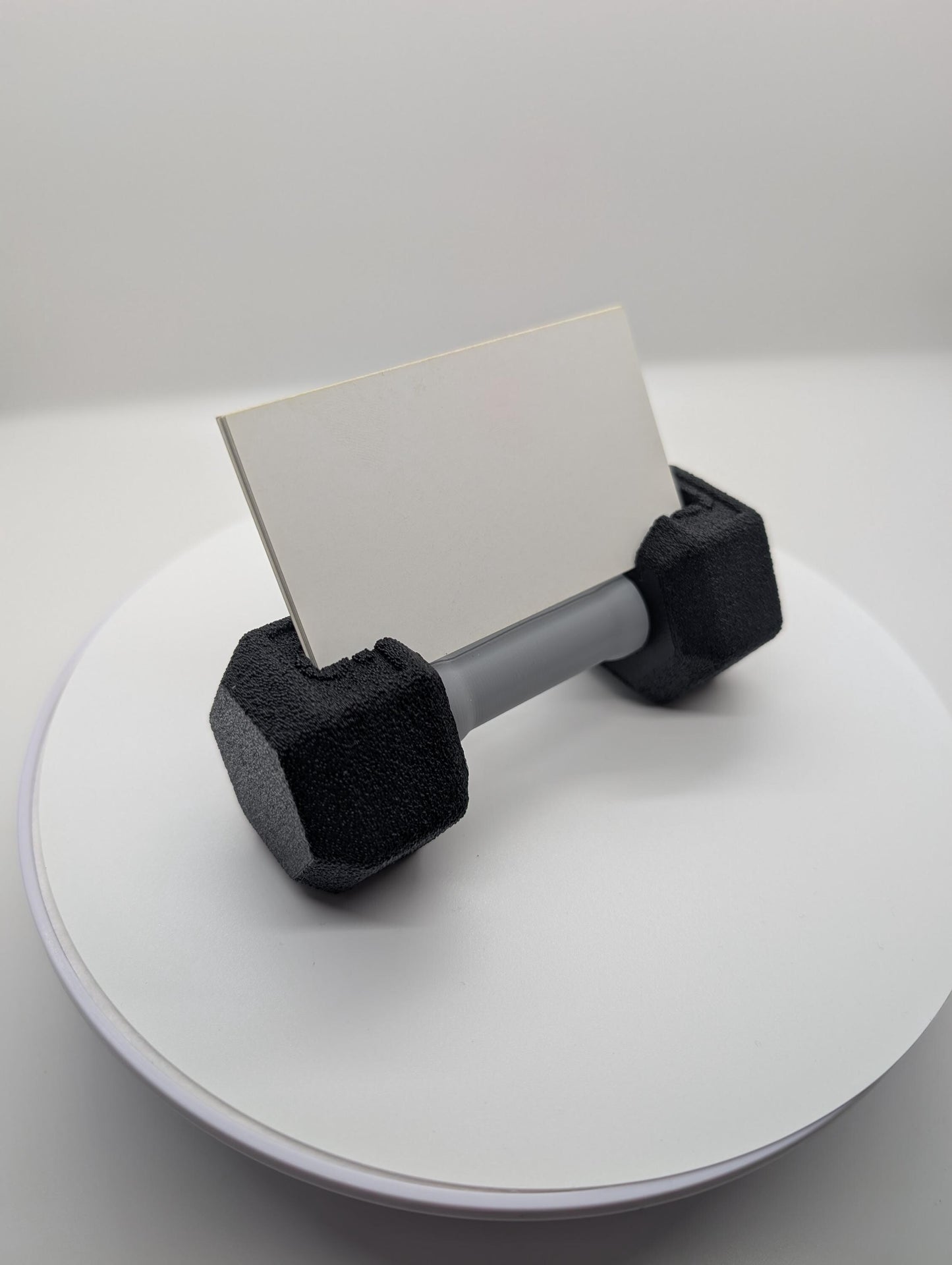 Gym Themed Desk Accessories – Dumbbell Business Card Holder, Perfect for Gym office