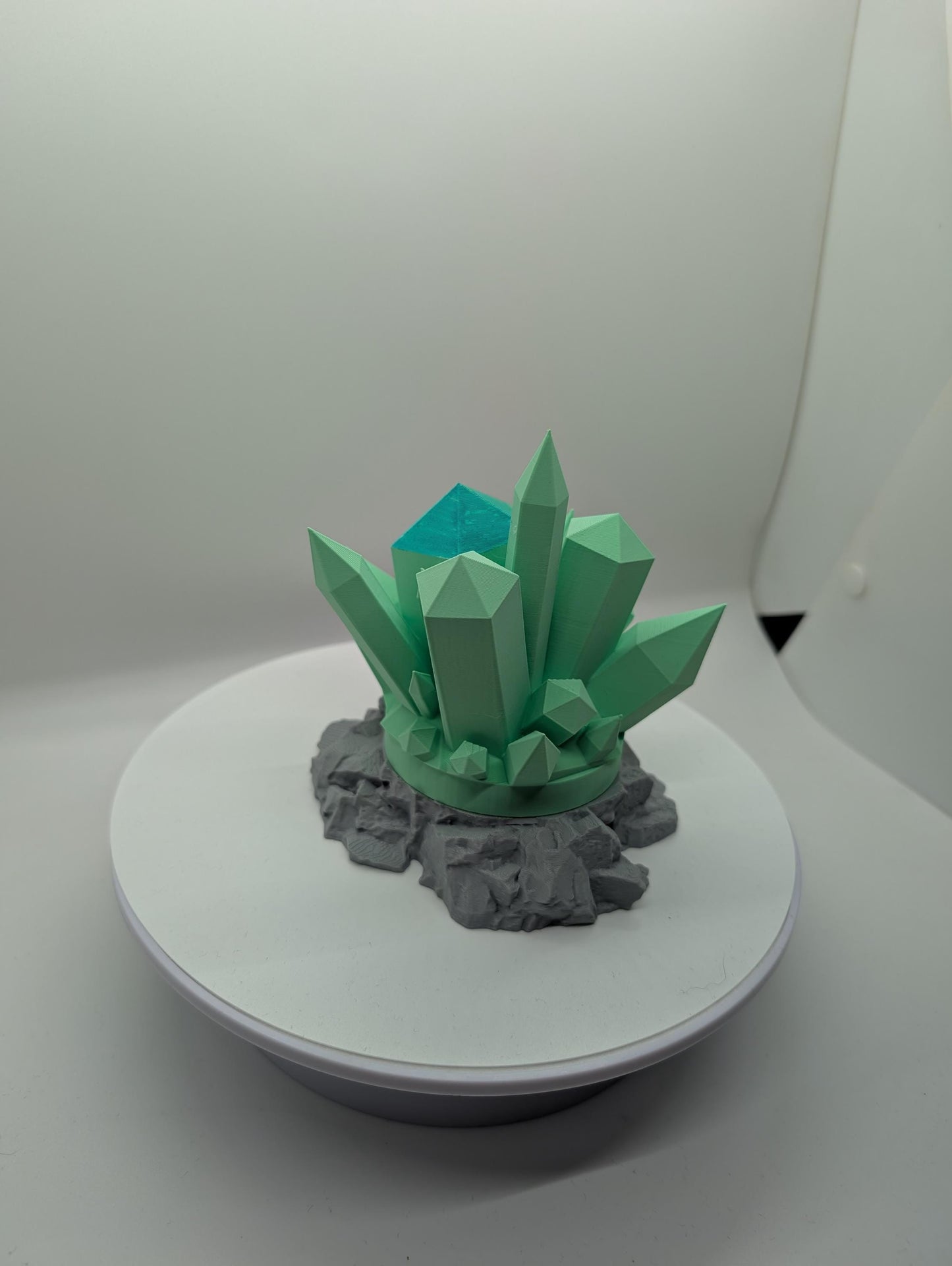 Crystal Cluster Lamp 3d printed led light.