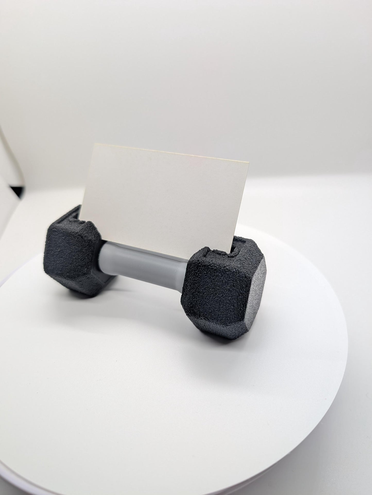 Gym Themed Desk Accessories – Dumbbell Business Card Holder, Perfect for Gym office