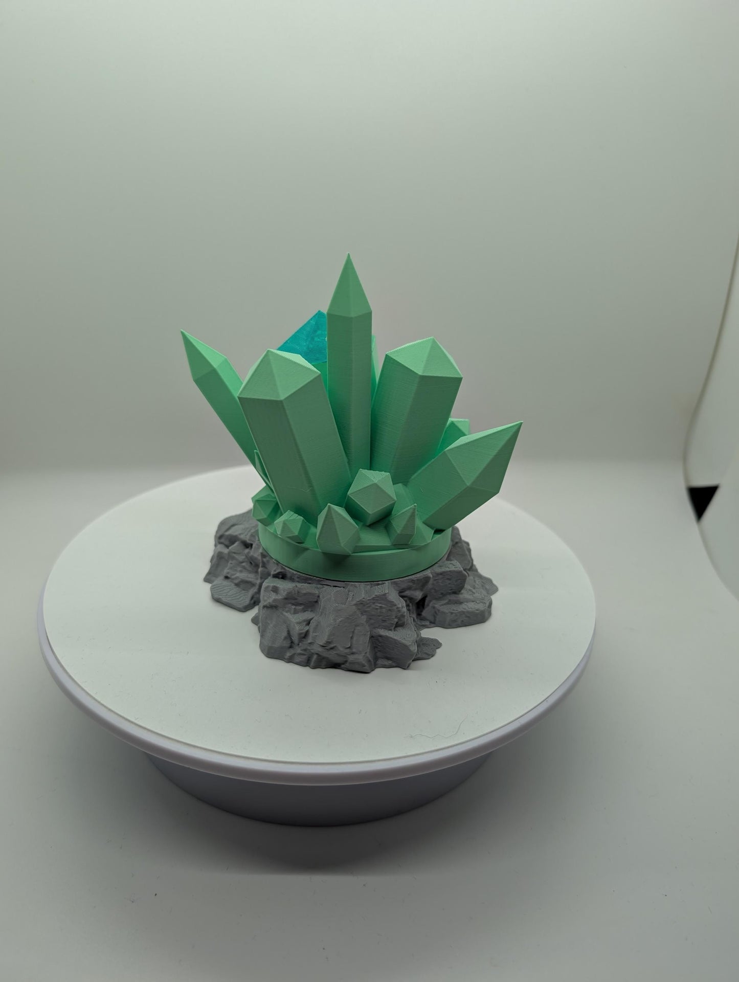 Crystal Cluster Lamp 3d printed led light.