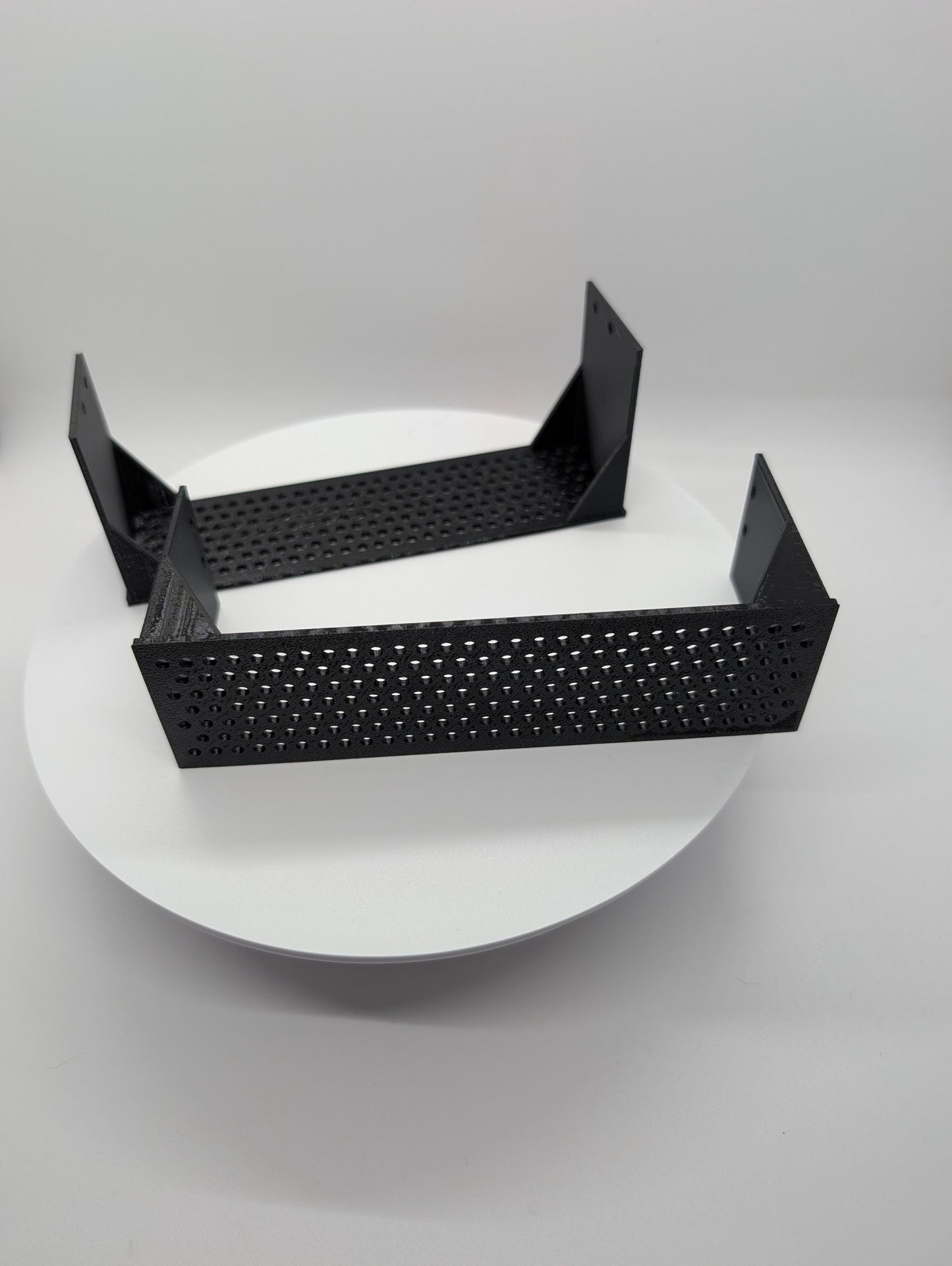 2x - 5.25 inch optical bay cover vented circle holes. black replacement computer tower parts.
