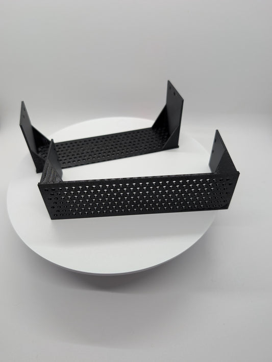 2x - 5.25 inch optical bay cover vented circle holes. black replacement computer tower parts.