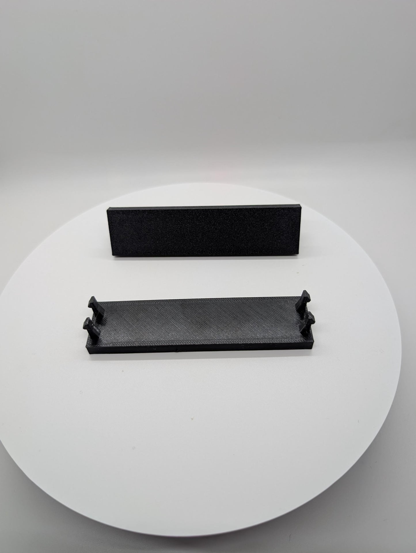 2x - 3.5 inch disk drive bay cover solid. black replacement computer tower parts.