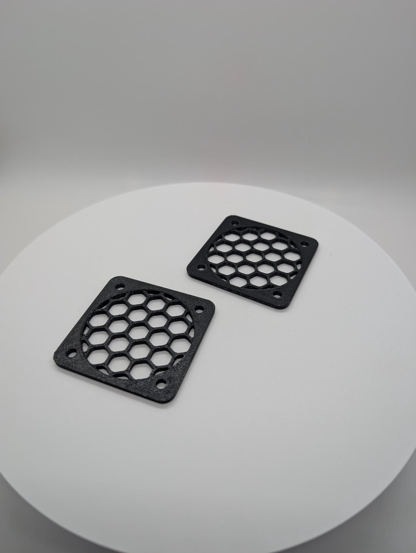2x fan cover 50mm small hexagon hex honeycomb