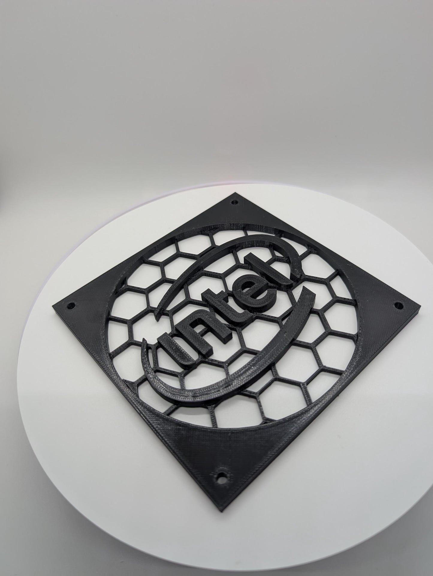 2x - 120mm fan covers hexagon -Intel-grill