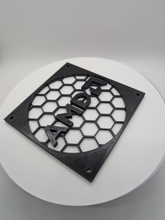 2x - 120mm fan covers hexagon -AMD-grill