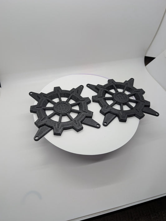 2x - 120mm fan covers vaultec vault 111 Black