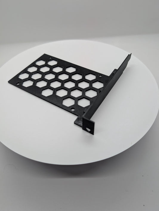 PCI slot SSD mount for custom pc hexagon pattern Black