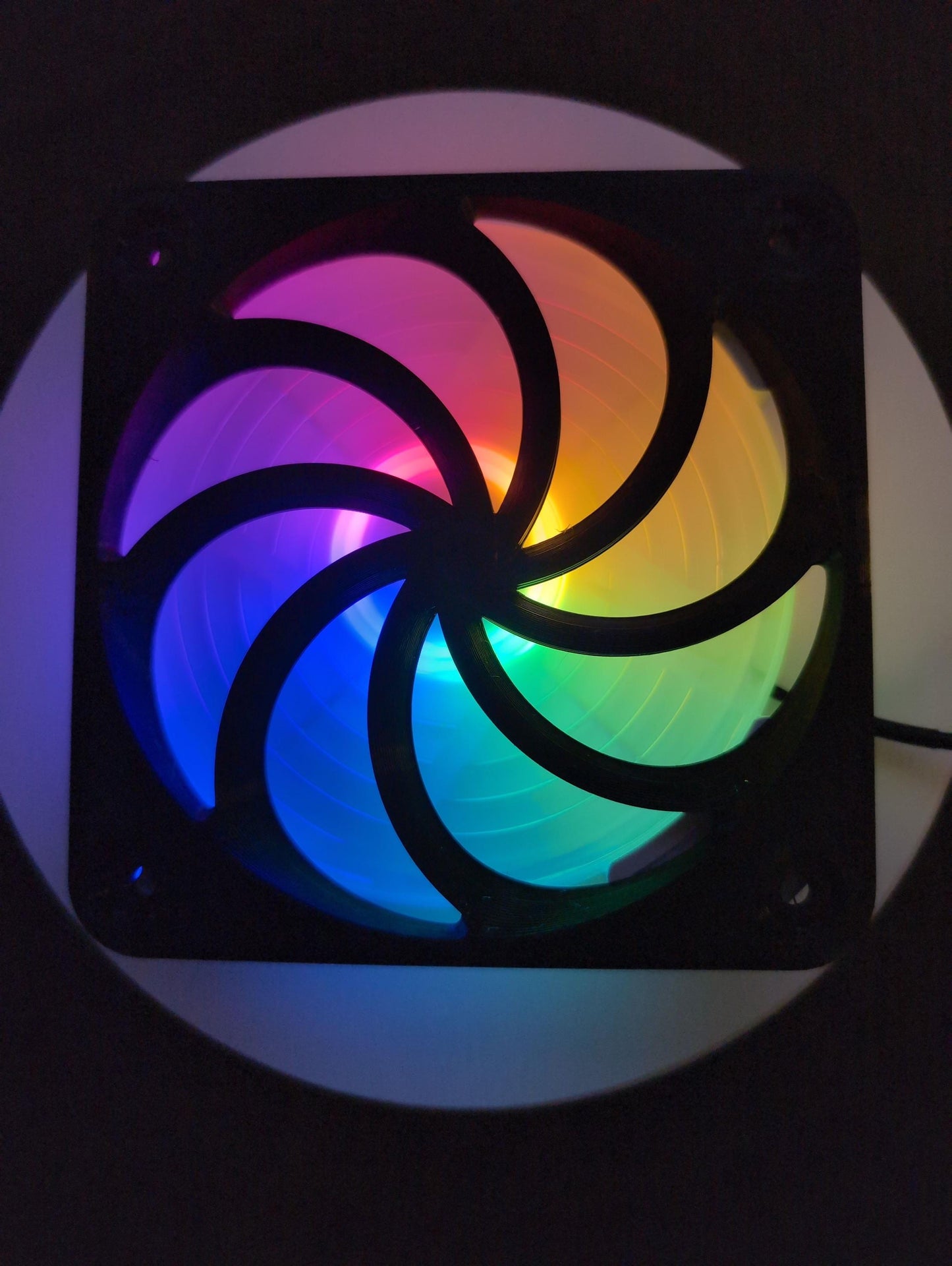 2x - 120mm fan covers Swirl pattern