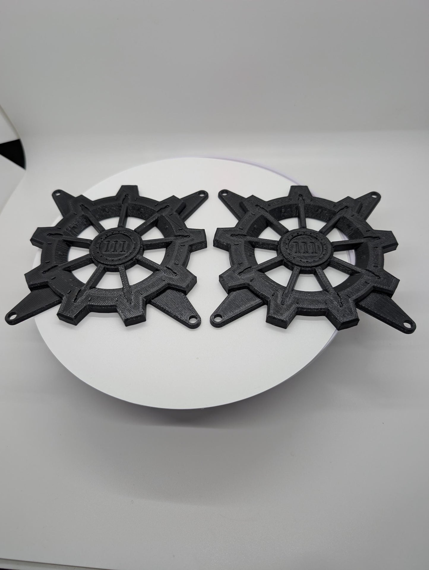 2x - 120mm fan covers vaultec vault 111 Black