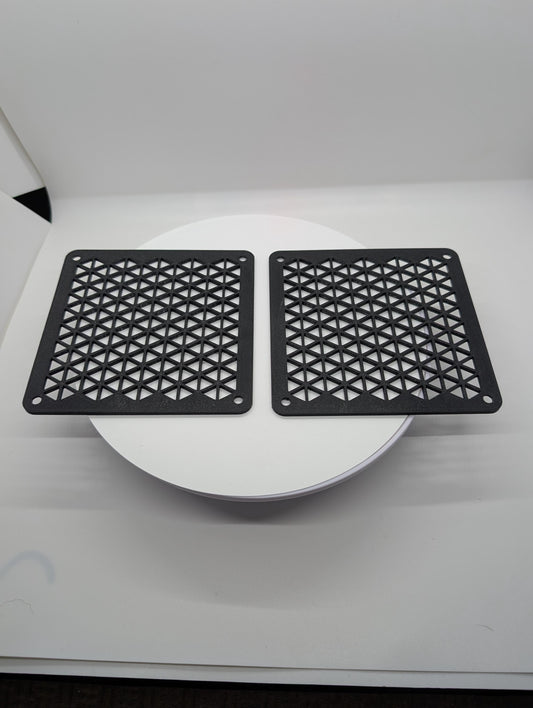 2x - 120mm fan covers Triangle Custom PC Black